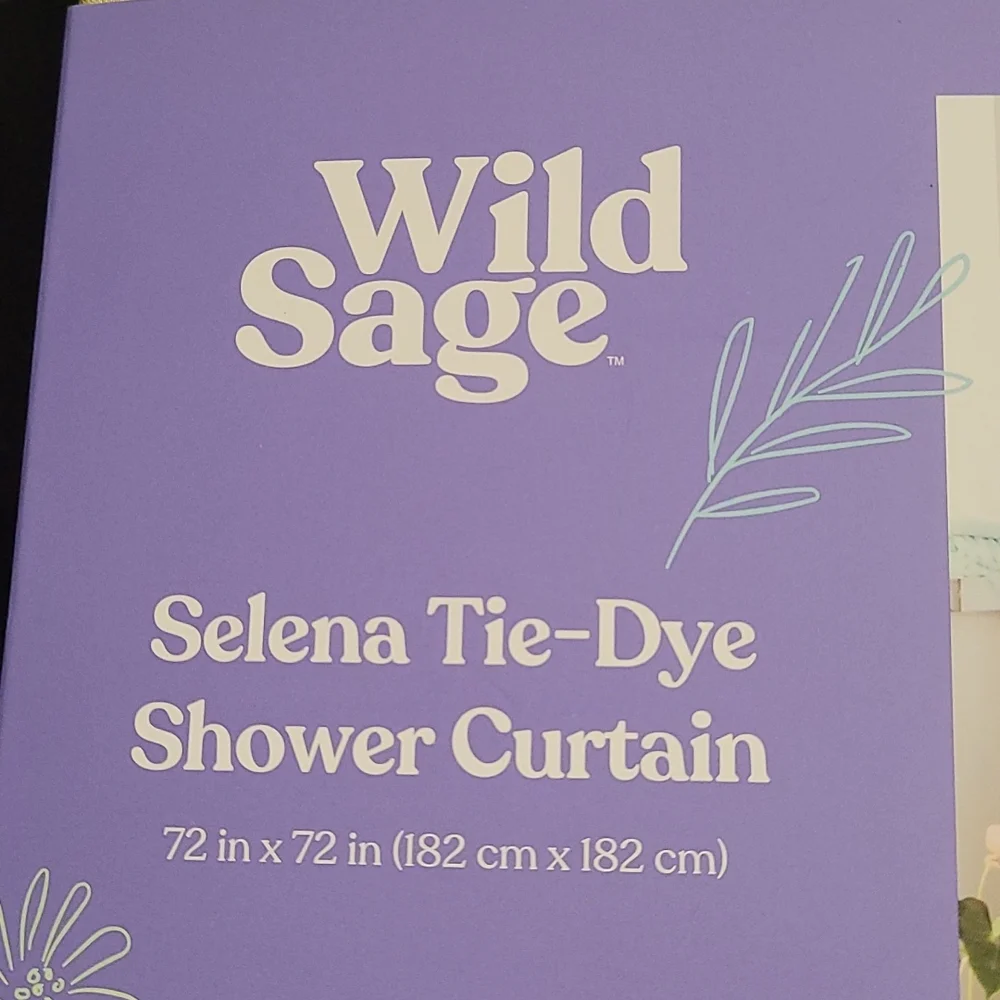 Selena Tie-Dye Shower Curtain